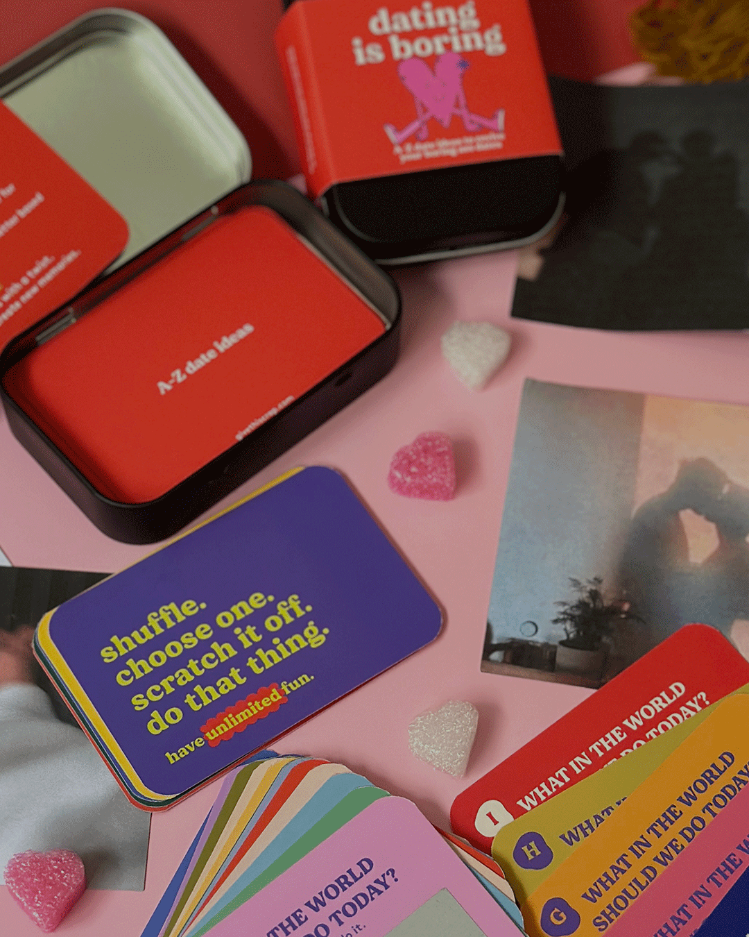 dating is boring: A-Z date ideas scratch off cards
