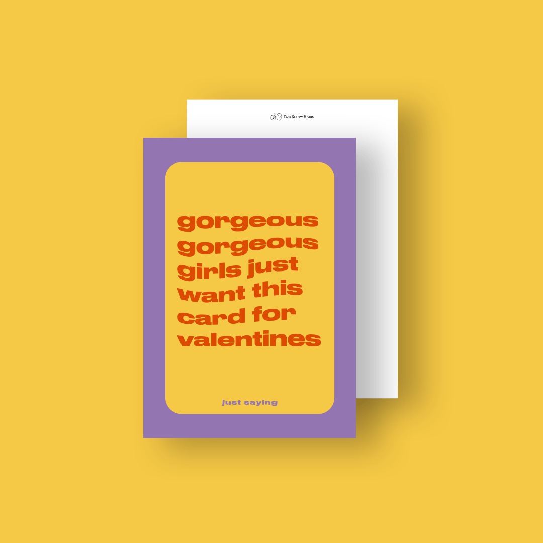 Gorgeous girls Illustration Card