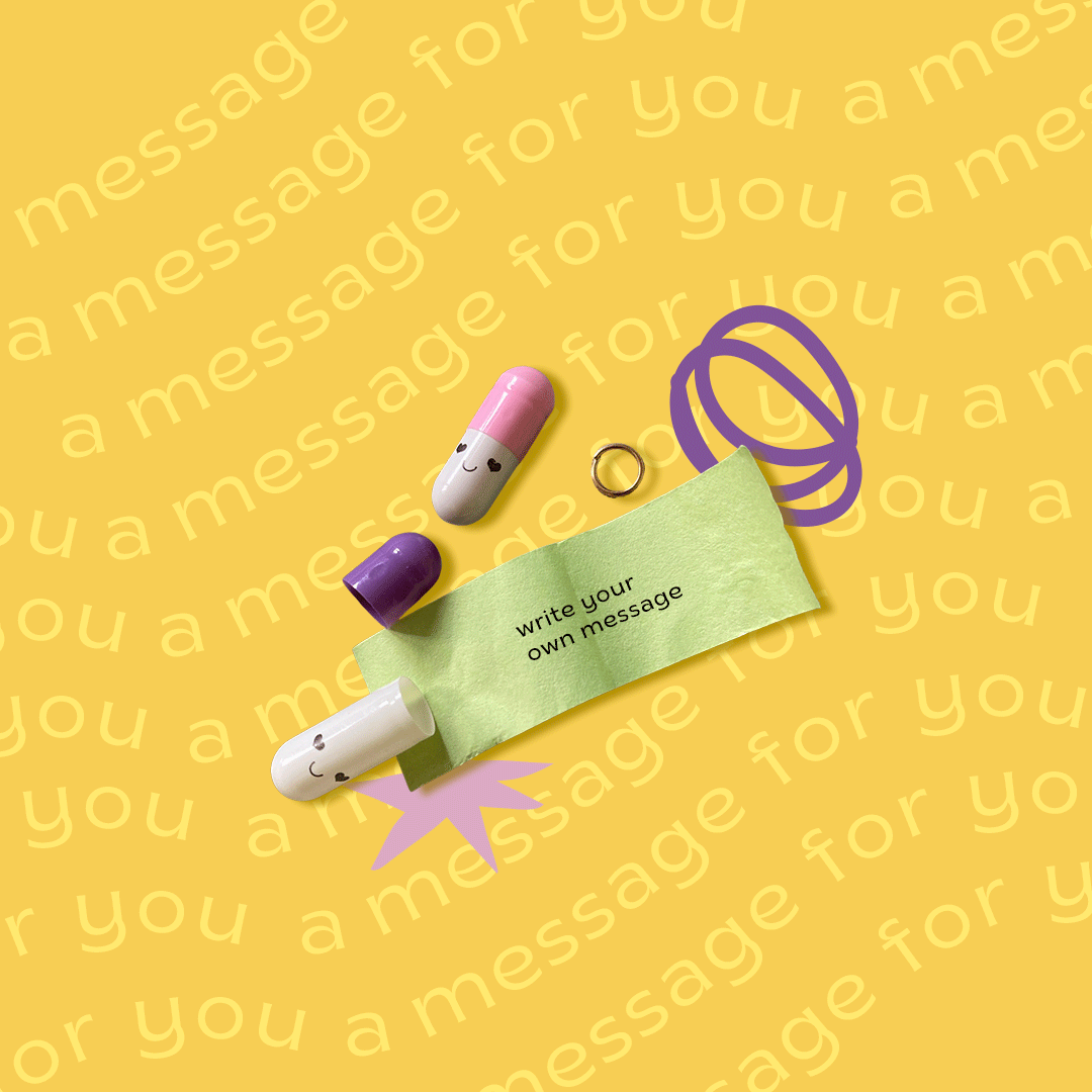 Kysse Message in a pill