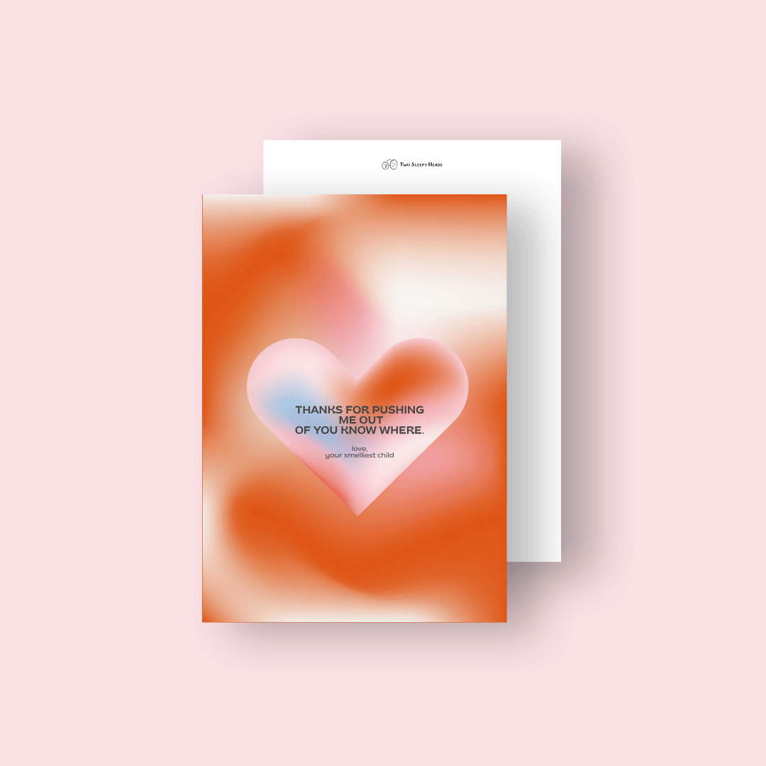 Thanks for pushing me out of you know where Illustration Card