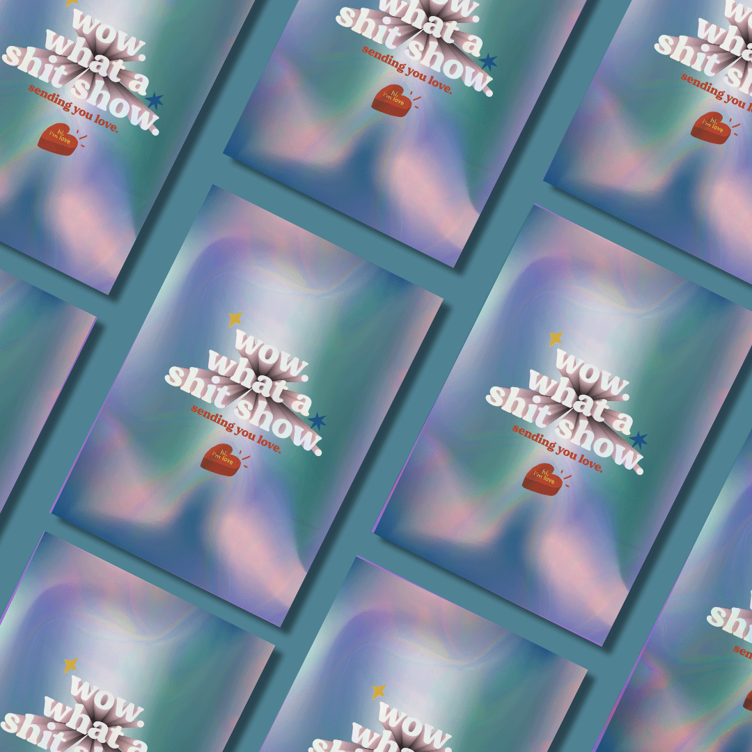 Wow, what a shit show Holographic Illustration Card