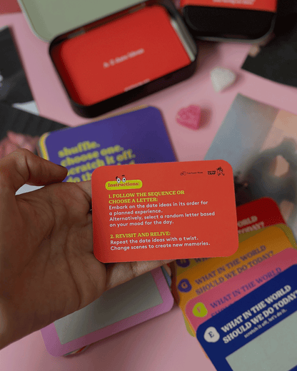 dating is boring: A-Z date ideas scratch off cards