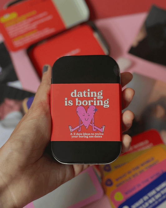 dating is boring: A-Z date ideas scratch off cards